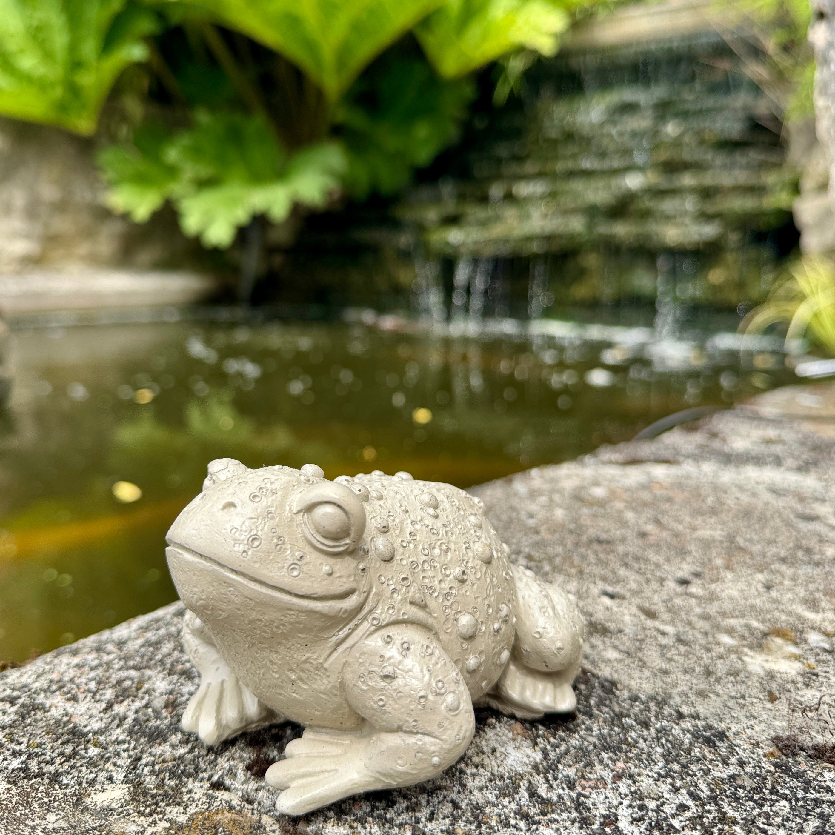 Crapaud Décoratif en Béton - Sculpture Artisanale