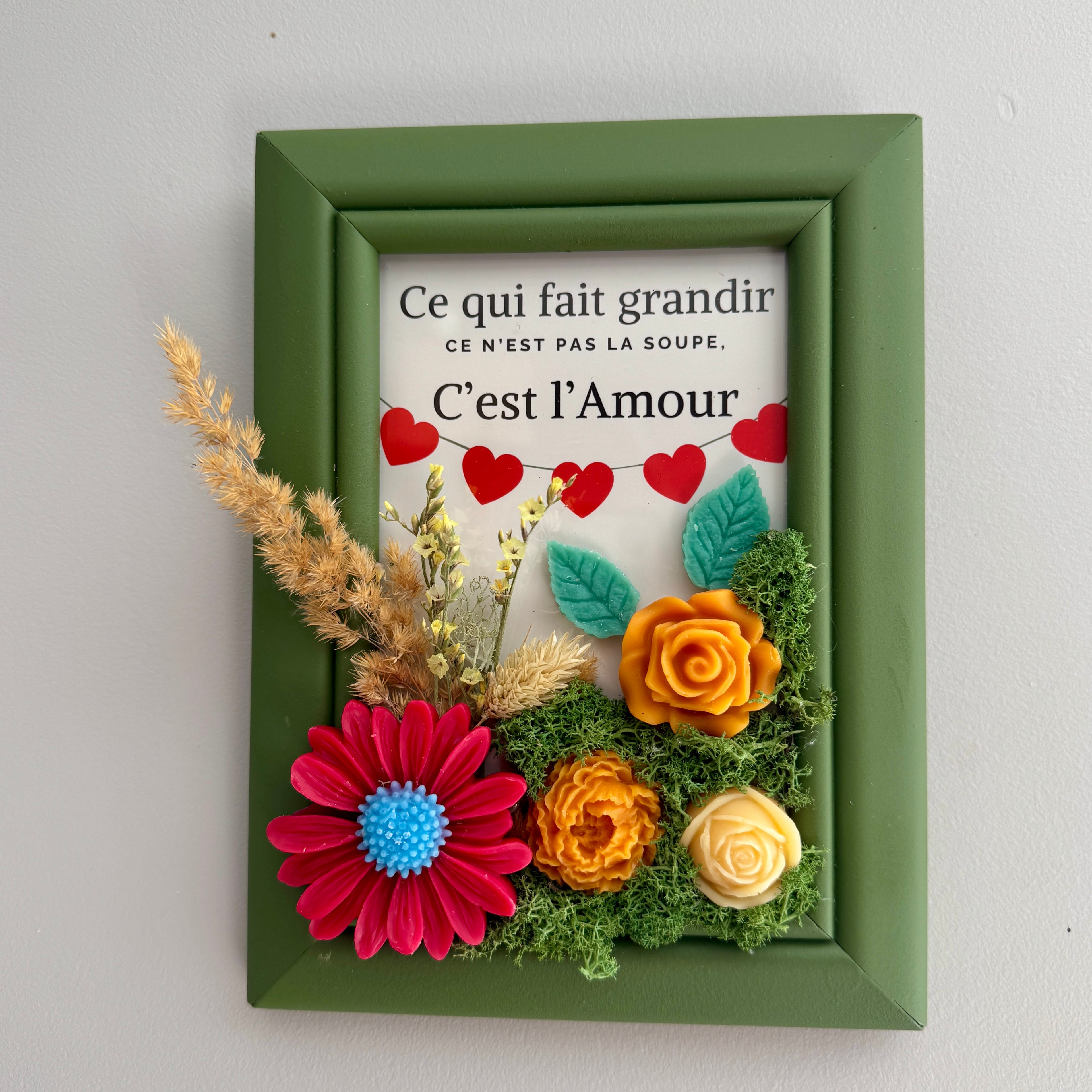 Cadre Fleuri - Ambre & Safran