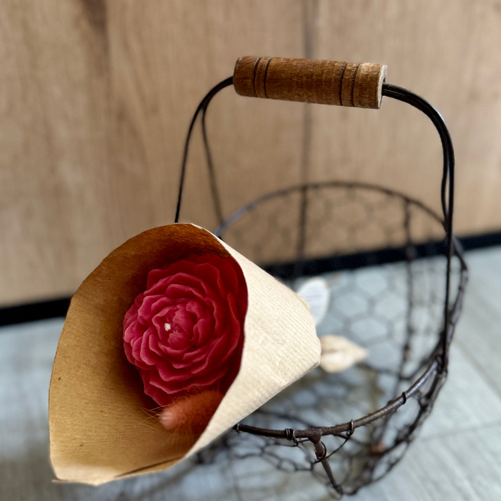 Bougie Fleur Pivoine – Ambre & Safran