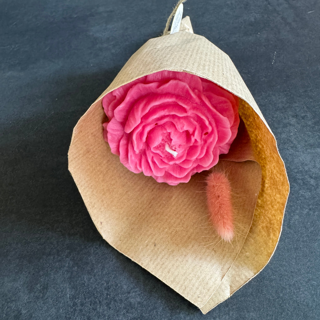 Bougie Fleur Pivoine – Ambre & Safran