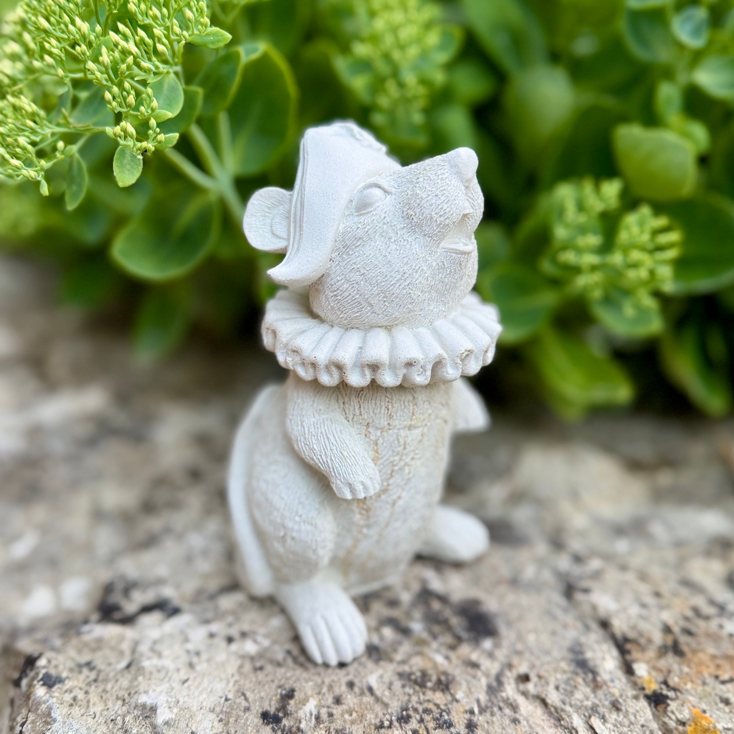 Le rat Aristocrate en béton-Décoration charme & cabinet de curiosités