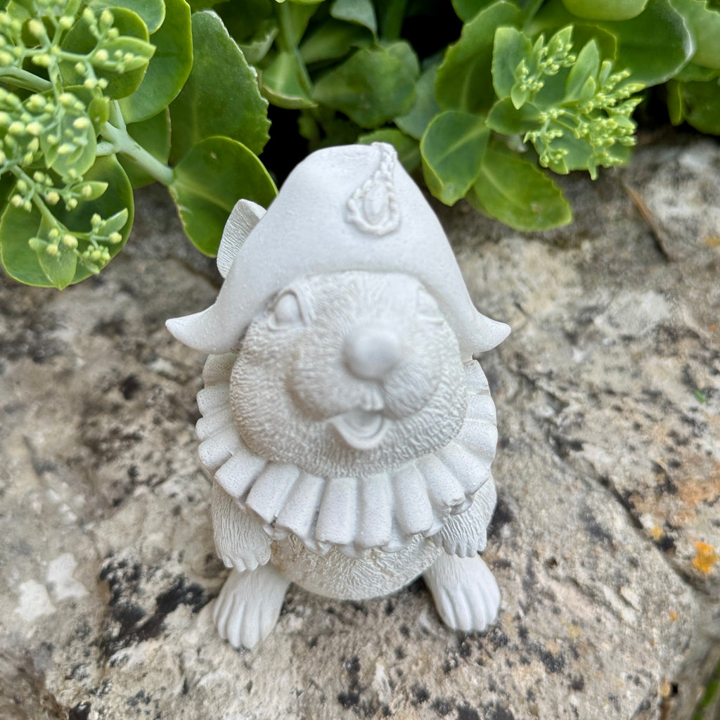 Le rat Aristocrate en béton-Décoration charme & cabinet de curiosités