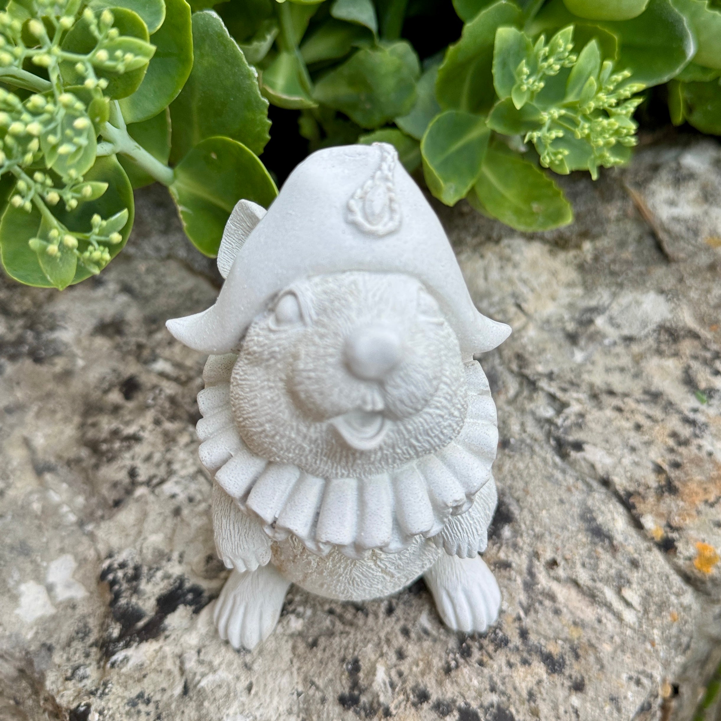 Le rat Aristocrate en béton-Décoration charme & cabinet de curiosités