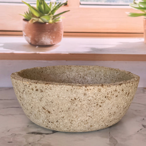 Bol en hypertufa - Silhouette épurée & grains de sable