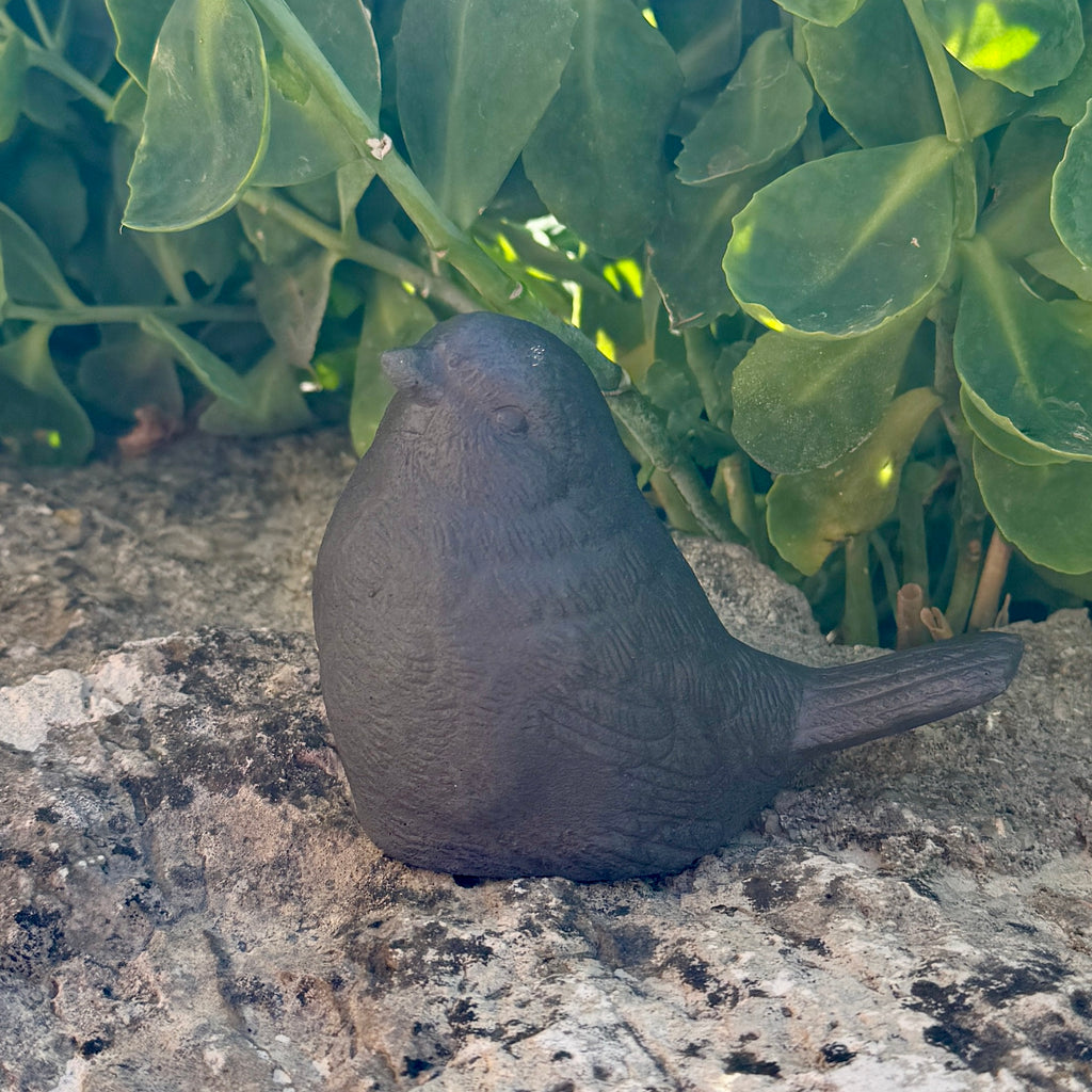 Oiseau noir-Décoration en béton Artisanal