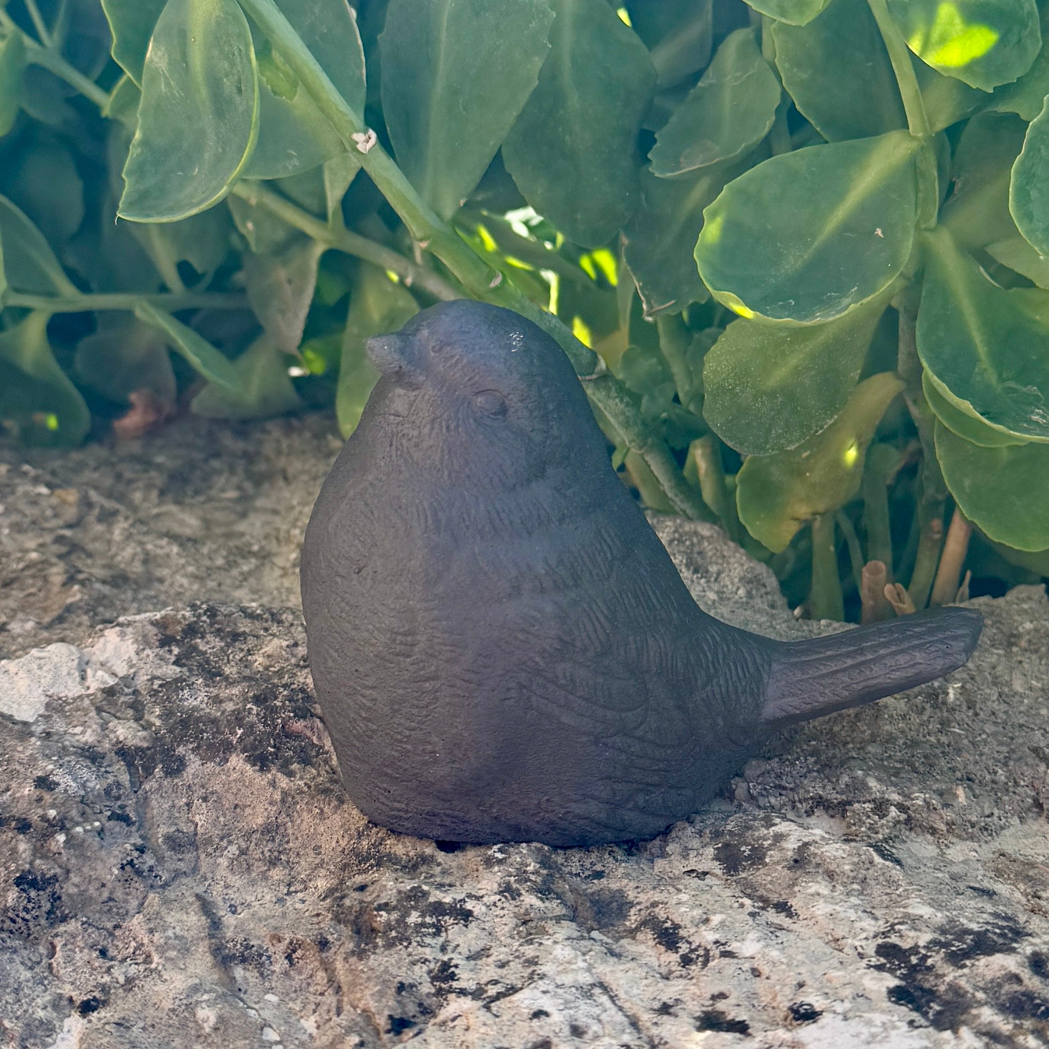Oiseau noir-Décoration en béton Artisanal