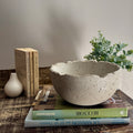 Bol en Hypertufa - Intérieur strié & silhouette minérale